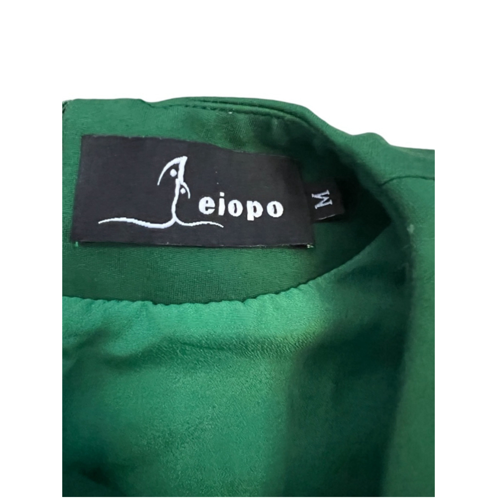 Green Sleeveless Stretch Knee Length Shift Dress M - Picture 9 of 9